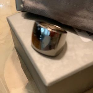 Silver statement ring